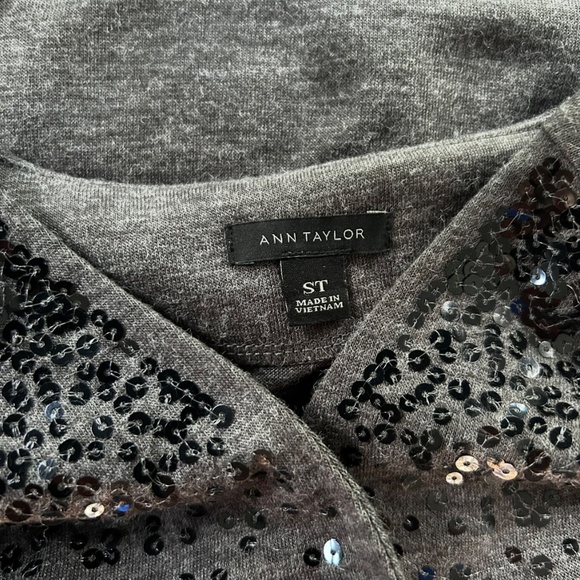 Sequin v-neck sweater (Ann Taylor) - Picture 3 of 3